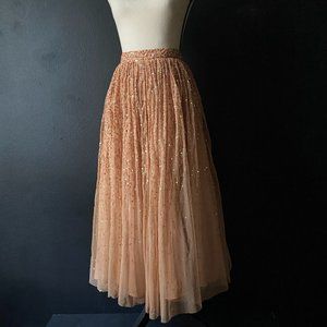 Asos Tulle & Sequin Blush Full Skirt size 14